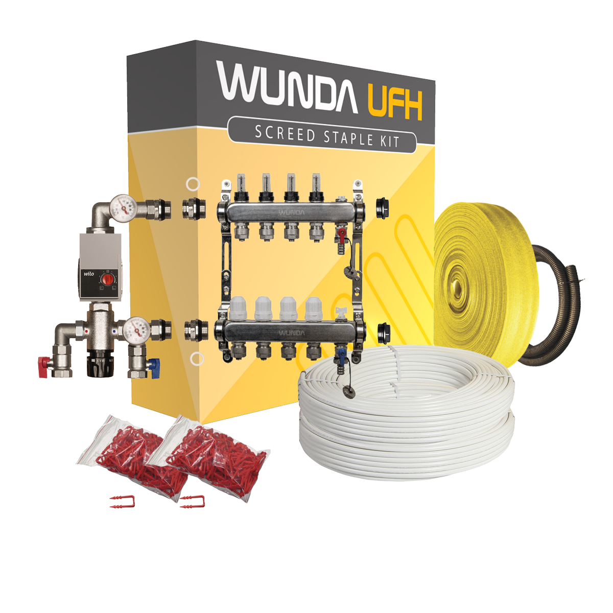 Underfloor Heating Staple Screed Kit (Wilo Pump)
